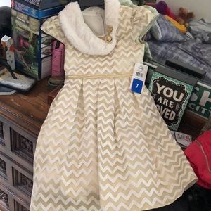 Jona Michelle Party Dress Little Girls 7 NWT